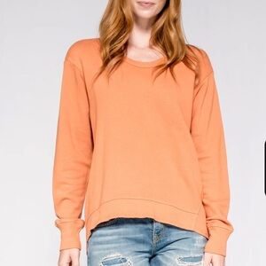 Wilt Longe Sleeve Basic Back Slant Sweatshirt